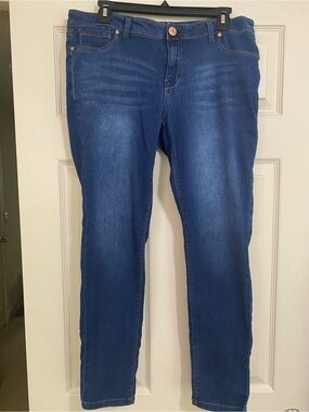 1822 Denim Womens Dark Blue Skinny Jeans